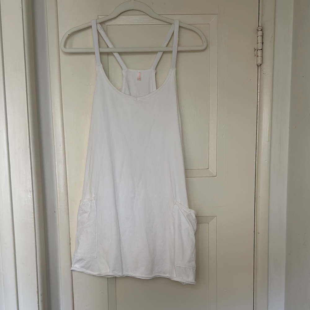 Free People Hot Shot Mini Dress White